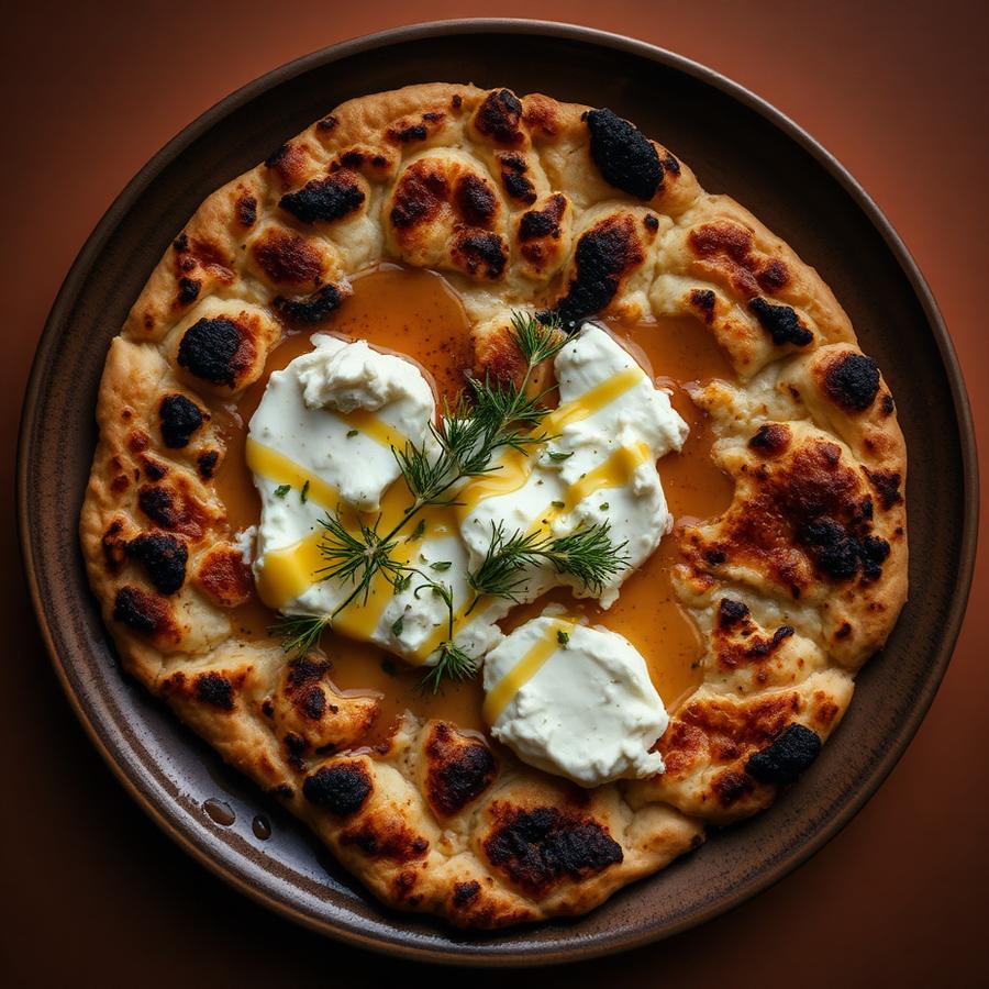 Charred Honey Flatbread